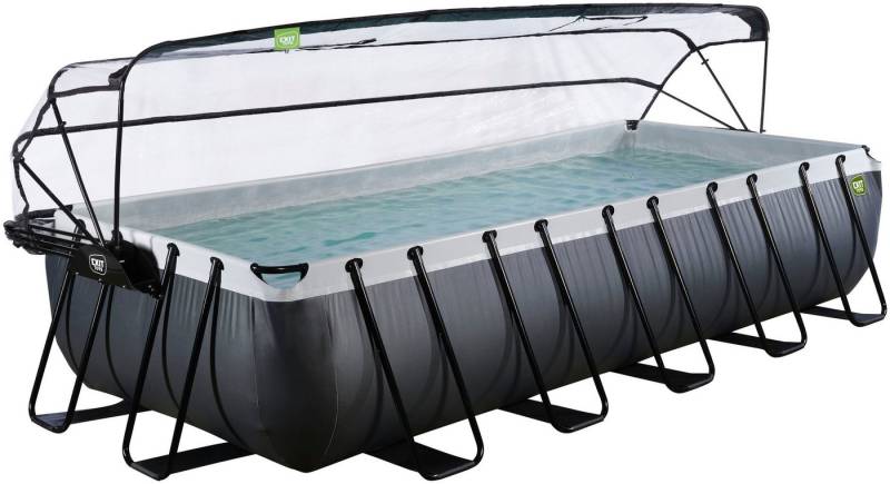 EXIT Framepool inkl. multifunktionaler Poolabdeckung (Set, 4-tlg), BxLxH: 250x540x100 cm, mit Sandfilteranlage und Sicherheitsleiter von EXIT