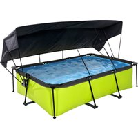 EXIT Framepool, (Set, 3 tlg.), BxLxH: 150x220x65 cm, mit Filterpumpe und Sonnensegel von EXIT