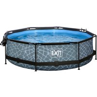 EXIT Framepool "inkl. multifunktionaler Abdeckung", (Set, 4 tlg.), ØxH: 300x76 cm, mit Filterkartuschen-Pumpe und Abdeckung von EXIT