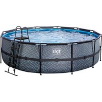 EXIT Framepool "inkl. Sicherheitsleiter", (Set, 4 tlg.), ØxH: 488x122 cm, mit Kartuschenfilteranlage und Filterkartusche von EXIT