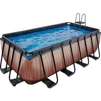 EXIT Framepool, (Set, 3 tlg.), BxLxH: 200x400x122 cm, mit Sandfilteranlage und Leiter von EXIT