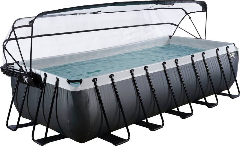 EXIT Framepool inkl. multifunktionaler Poolabdeckung (Set, 4-tlg), BxLxH: 250x540x122 cm, mit Sandfilterpumpe & Sicherheitsleiter von EXIT