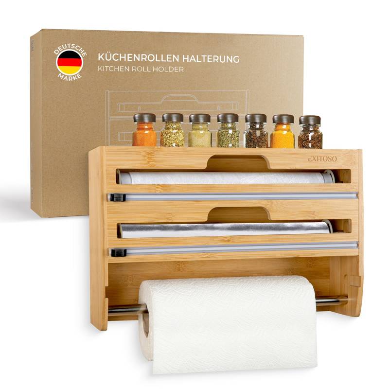 3 in 1 Folienschneider + Wandrollenhalter + Frischhaltefolienspender von EXITOSO