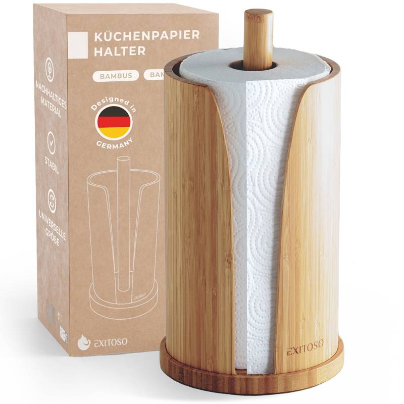 Küchenrollenhalter - Bambus - stehend von EXITOSO