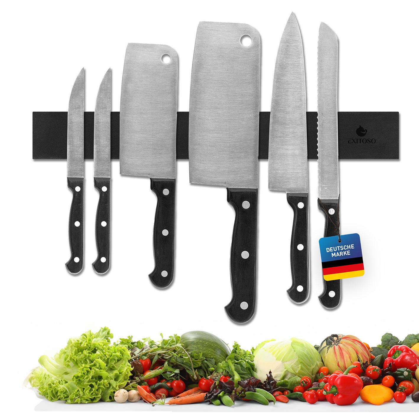 Messer-Magnetleiste - selbstklebend - 40 cm Messer-Magnetleiste - selbstklebend - 40 cm von EXITOSO