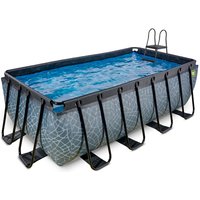 Exit Toys - exit Stone Pool 400x200x122cm mit Filterpumpe - grau von EXIT TOYS