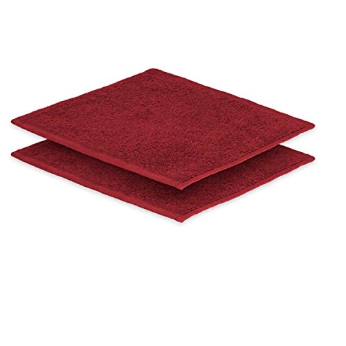 EXKLUSIV HEIMTEXTIL 2X Seiftuch 30 x30 cm Bordeaux 500 g von EXKLUSIV HEIMTEXTIL