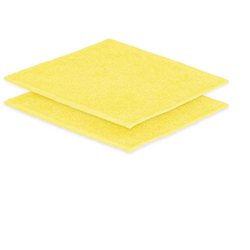 EXKLUSIV HEIMTEXTIL 2X Seiftuch 30 x30 cm Gelb 500 g von EXKLUSIV HEIMTEXTIL