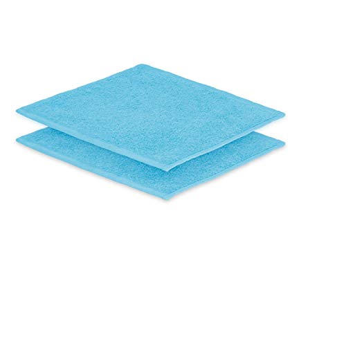 EXKLUSIV HEIMTEXTIL 2X Seiftuch 30 x30 cm Türkis 500 g von EXKLUSIV HEIMTEXTIL