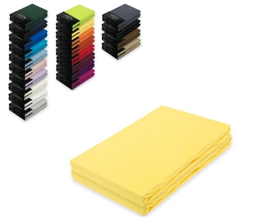 EXKLUSIV HEIMTEXTIL Doppelpack Jersey Spannbettlaken 140-160 x 200 cm Gelb EXKLUSIV HEIMTEXTIL Doppelpack Jersey Spannbettlaken 140-160 x 200 cm Gelb von EXKLUSIV HEIMTEXTIL