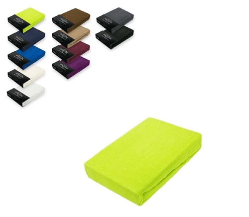 EXKLUSIV HEIMTEXTIL Frottee Spannbettlaken 90-100 x 200 cm 80% Baumwolle, 20% Polyester Öko - Tex Zertifiziert, Markenqualität, Matratzenhöhe bis 25 cm, Apfelgrün EXKLUSIV HEIMTEXTIL Frottee Spannbettlaken 90-100 x 200 cm 80% Baumwolle, 20% Polyester Öko - Tex Zertifiziert, Markenqualität, Matratzenhöhe bis 25 cm, Apfelgrün von EXKLUSIV HEIMTEXTIL