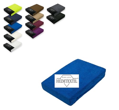 Exklusiv Heimtextil Frottee Spannbettlaken Marke 60-70 x 140 cm 80% Baumwolle, 20% Polyester Öko - Tex Zertifiziert, Markenqualität, Matratzenhöhe bis 10 cm, Royalblau Exklusiv Heimtextil Frottee Spannbettlaken Marke 60-70 x 140 cm 80% Baumwolle, 20% Polyester Öko - Tex Zertifiziert, Markenqualität, Matratzenhöhe bis 10 cm, Royalblau von EXKLUSIV HEIMTEXTIL