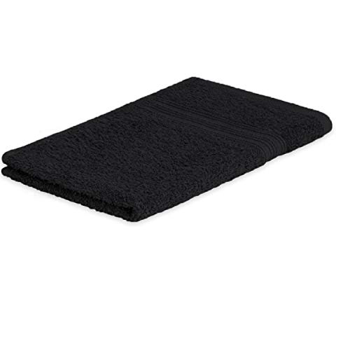 EXKLUSIV HEIMTEXTIL Frottier Handtücher Gästehandtuch 30 x 50 cm Schwarz 500 g von EXKLUSIV HEIMTEXTIL