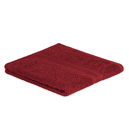 EXKLUSIV HEIMTEXTIL Frottier Handtücher Handtuch 50 x 100 cm Bordeaux 500 g von EXKLUSIV HEIMTEXTIL