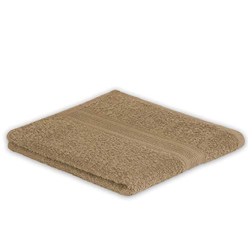 EXKLUSIV HEIMTEXTIL Frottier Handtücher Handtuch 50 x 100 cm Sand 500 g von EXKLUSIV HEIMTEXTIL