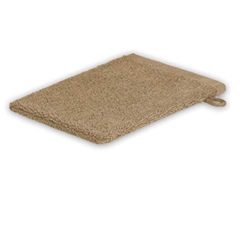 EXKLUSIV HEIMTEXTIL Frottier Handtücher Waschhandschuh 15 x 21 cm Sand 500 g von EXKLUSIV HEIMTEXTIL
