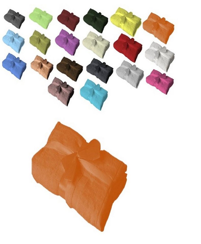 EXKLUSIV HEIMTEXTIL Handtuch Handtuchserie im Set mit Schleife Marke, Frottier (1-St), mit Bordüre von EXKLUSIV HEIMTEXTIL