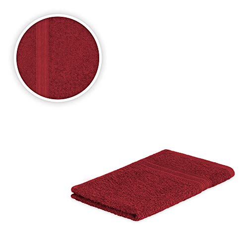 EXKLUSIV HEIMTEXTIL Handtuch Spar Set Baumwolle 500 g/m² Bordeaux 12 x Gästetuch 30 x 50 cm von EXKLUSIV HEIMTEXTIL