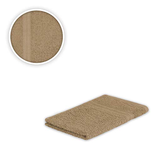 EXKLUSIV HEIMTEXTIL Handtuch Spar Set Baumwolle 500 g/m² Sand 12 x Gästetuch 30 x 50 cm von EXKLUSIV HEIMTEXTIL