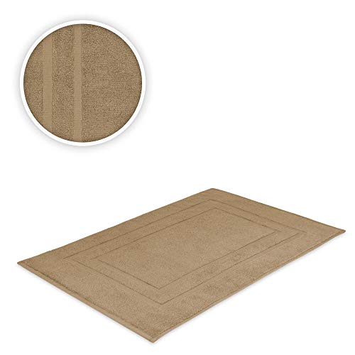 EXKLUSIV HEIMTEXTIL Handtuch Spar Set Baumwolle 700 g/m² Sand 4 x Badvorleger 50 x 80 cm von EXKLUSIV HEIMTEXTIL