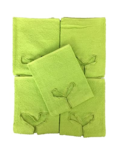 EXKLUSIV HEIMTEXTIL Handtuch mit Nasenschlitz für Massageliege 5 Stück Apfelgrün von EXKLUSIV HEIMTEXTIL