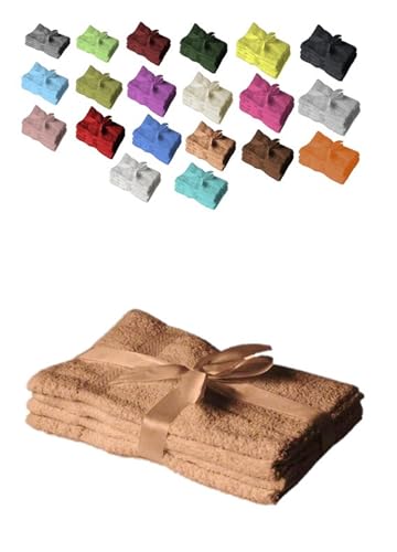 EXKLUSIV HEIMTEXTIL Gästehandtuch 4er Set 30 x 50 cm Sand von EXKLUSIV HEIMTEXTIL