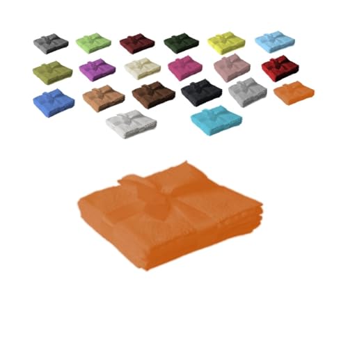 EXKLUSIV HEIMTEXTIL Seiftuch 4er Set 30 x 30 cm Terrakotta von EXKLUSIV HEIMTEXTIL