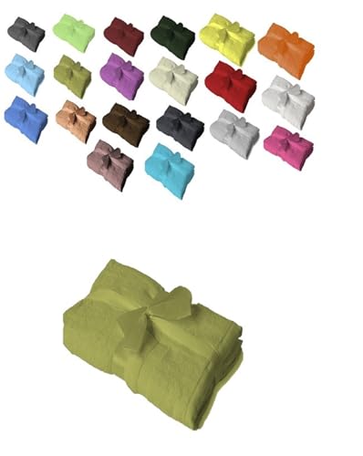 EXKLUSIV HEIMTEXTIL Handtuchserie im Set mit Schleife Marke Badvorleger 1 Stück 50 x 80 cm Kiwi von EXKLUSIV HEIMTEXTIL