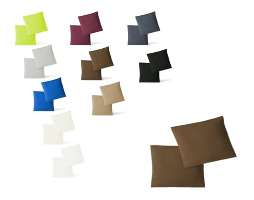 EXKLUSIV HEIMTEXTIL Jersey Kissenbezug 2er Set 80 x 80 cm Schokobraun EXKLUSIV HEIMTEXTIL Jersey Kissenbezug 2er Set 80 x 80 cm Schokobraun von EXKLUSIV HEIMTEXTIL