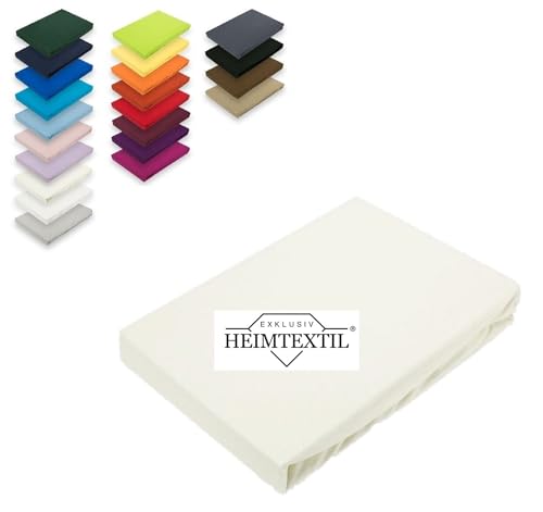 EXKLUSIV HEIMTEXTIL Jersey Spannbettlaken Premium Marke 60 x 120-70 x 135 cm 100% Baumwolle Öko - Tex Zertifiziert, Markenqualität, Matratzenhöhe bis 10 cm, Naturweiß EXKLUSIV HEIMTEXTIL Jersey Spannbettlaken Premium Marke 60 x 120-70 x 135 cm 100% Baumwolle Öko - Tex Zertifiziert, Markenqualität, Matratzenhöhe bis 10 cm, Naturweiß von EXKLUSIV HEIMTEXTIL