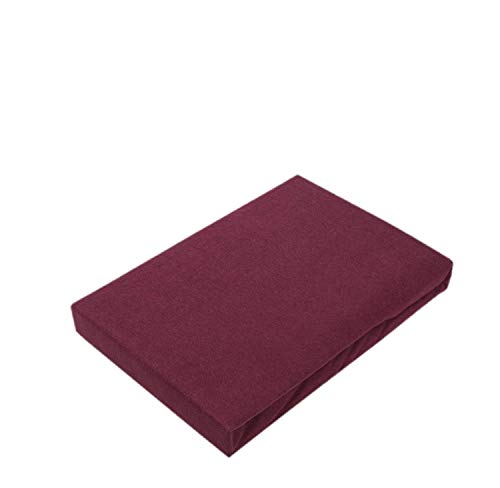 EXKLUSIV HEIMTEXTIL Jersey Spannbettlaken für Wasserbetten Rundumgummizug 200 x 220 cm Bordeaux von EXKLUSIV HEIMTEXTIL