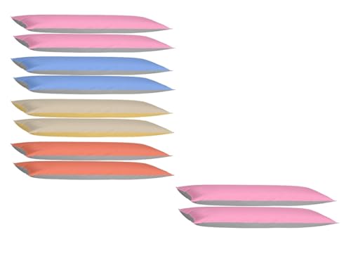 EXKLUSIV HEIMTEXTIL Kissenhülle Kissenbezug Doppelpack mit Reißverschluss 40 x 145 cm hochwertige Jersey Qualität Rosa/Grau EXKLUSIV HEIMTEXTIL Kissenhülle Kissenbezug Doppelpack mit Reißverschluss 40 x 145 cm hochwertige Jersey Qualität Rosa/Grau von EXKLUSIV HEIMTEXTIL