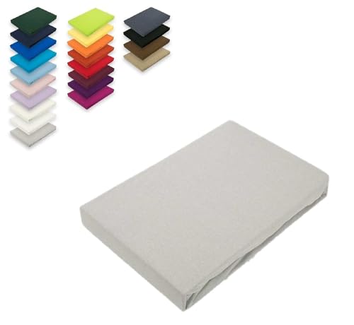 EXKLUSIV HEIMTEXTIL Microfaser Spannbettlaken Rundumgummizug 100% Polyester, 130 g/m², Steghöhe 30 cm, Öko - Tex Zertifiziert, 90-100 x 200 cm + 30 cm Silber EXKLUSIV HEIMTEXTIL Microfaser Spannbettlaken Rundumgummizug 100% Polyester, 130 g/m², Steghöhe 30 cm, Öko - Tex Zertifiziert, 90-100 x 200 cm + 30 cm Silber von EXKLUSIV HEIMTEXTIL
