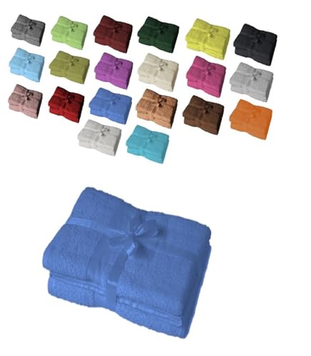 EXKLUSIV HEIMTEXTIL Saunatuch 2er Set 80 x 200 cm Royalblau von EXKLUSIV HEIMTEXTIL