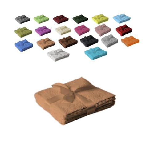 EXKLUSIV HEIMTEXTIL Seiftuch 4er Set 30 x 30 cm Sand von EXKLUSIV HEIMTEXTIL