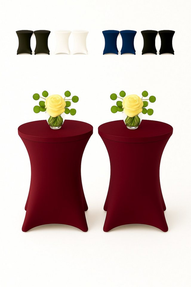 EXKLUSIV HEIMTEXTIL Stehtischhusse, Material: 90 % Polyester 10% Elasthan, ca. 140 g/m² EXKLUSIV HEIMTEXTIL Stehtischhusse, Material: 90 % Polyester 10% Elasthan, ca. 140 g/m² von EXKLUSIV HEIMTEXTIL