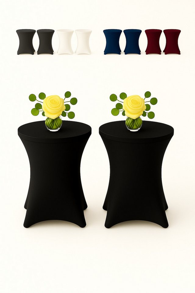 EXKLUSIV HEIMTEXTIL Stehtischhusse, Material: 90 % Polyester 10% Elasthan, ca. 140 g/m² EXKLUSIV HEIMTEXTIL Stehtischhusse, Material: 90 % Polyester 10% Elasthan, ca. 140 g/m² von EXKLUSIV HEIMTEXTIL