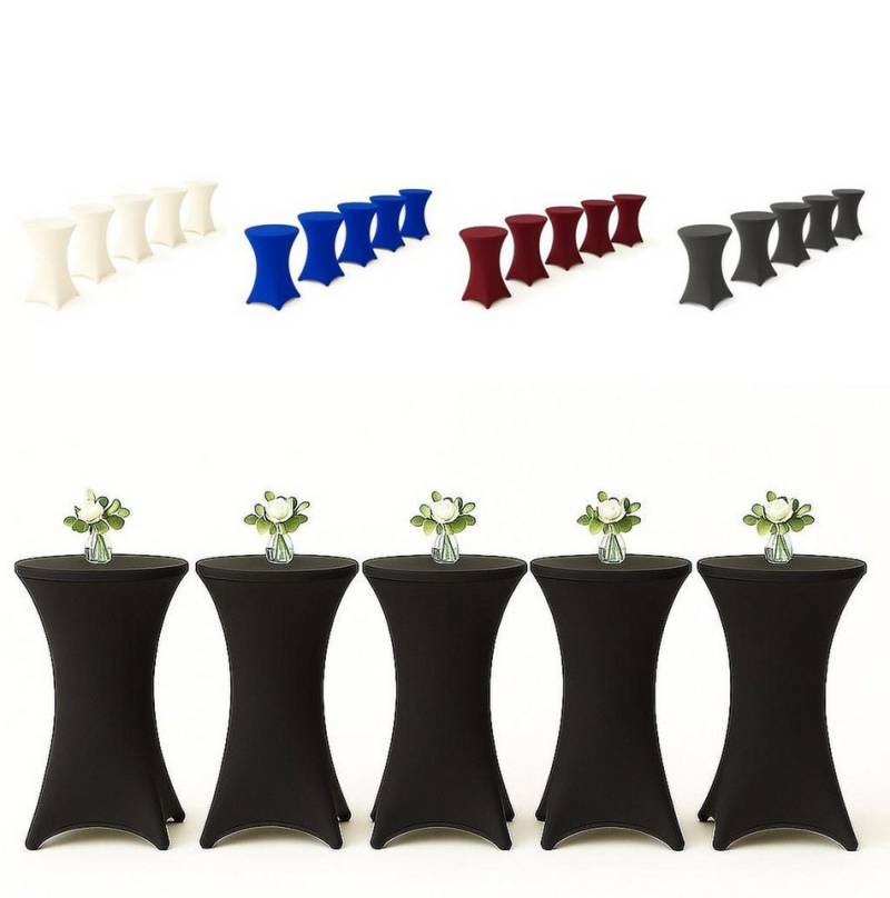 EXKLUSIV HEIMTEXTIL Stehtischhusse, Material: 90 % Polyester 10% Elasthan, ca. 140 g/m² EXKLUSIV HEIMTEXTIL Stehtischhusse, Material: 90 % Polyester 10% Elasthan, ca. 140 g/m² von EXKLUSIV HEIMTEXTIL