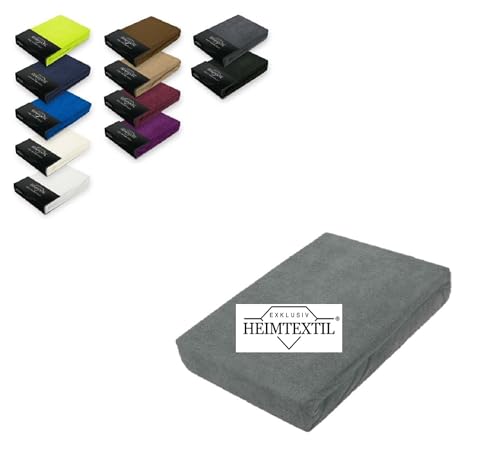 EXKLUSIV HEIMTEXTIL Frottee Spannbettlaken Marke 140 x 200 cm 80% Baumwolle, 20% Polyester Öko - Tex Zertifiziert, Markenqualität, Matratzenhöhe bis 25 cm, Grau EXKLUSIV HEIMTEXTIL Frottee Spannbettlaken Marke 140 x 200 cm 80% Baumwolle, 20% Polyester Öko - Tex Zertifiziert, Markenqualität, Matratzenhöhe bis 25 cm, Grau von EXKLUSIV HEIMTEXTIL