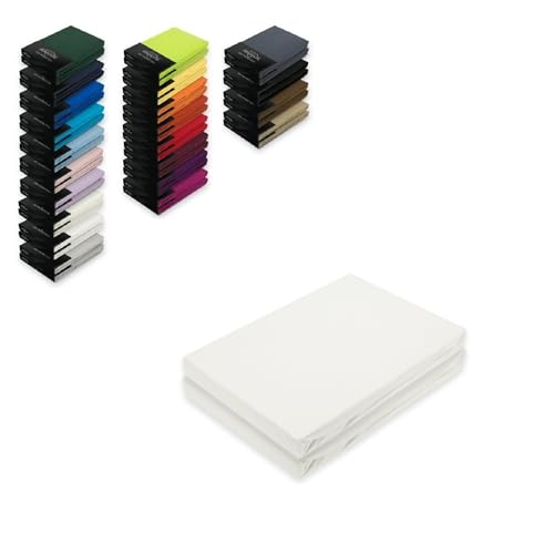 EXKLUSIV HEIMTEXTIL Jersey Spannbettlaken Doppelpack 120 x 200 cm Weiß EXKLUSIV HEIMTEXTIL Jersey Spannbettlaken Doppelpack 120 x 200 cm Weiß von EXKLUSIV HEIMTEXTIL