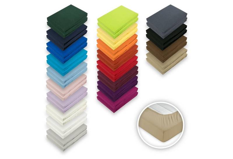 EXKLUSIV HEIMTEXTIL Spannbettlaken Doppelpack Jersey Spannbettlaken, Jersey, Gummizug: rundum EXKLUSIV HEIMTEXTIL Spannbettlaken Doppelpack Jersey Spannbettlaken, Jersey, Gummizug: rundum von EXKLUSIV HEIMTEXTIL