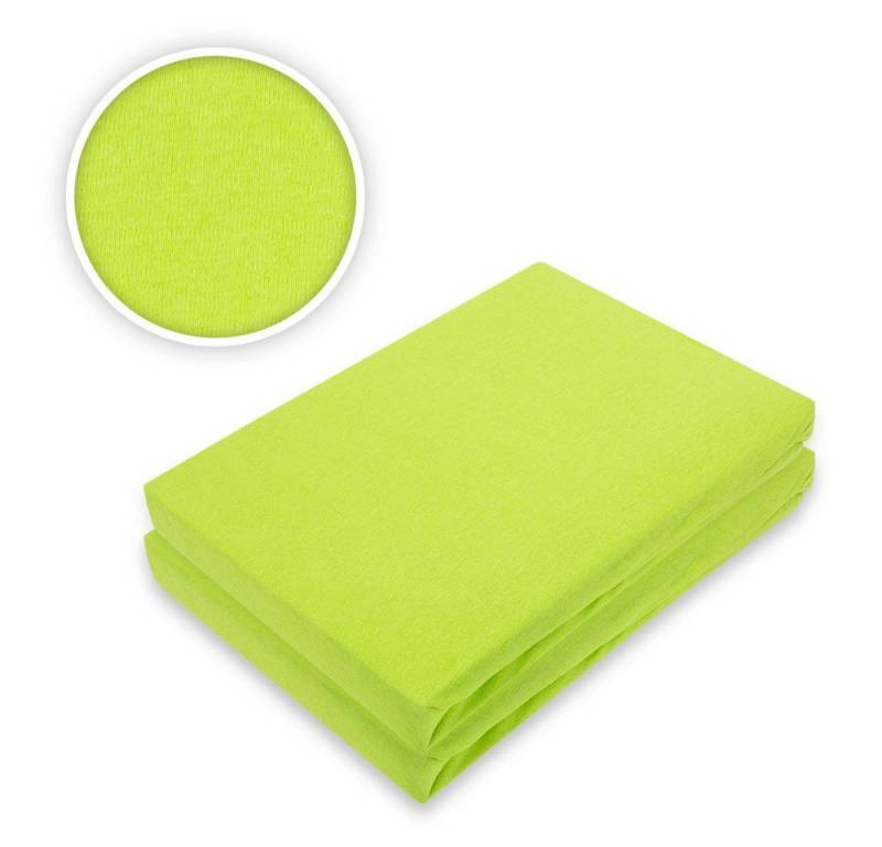 EXKLUSIV HEIMTEXTIL Spannbettlaken Marke Topper Jersey Spannbettlaken Doppelpack, Jersey, Gummizug: rundum, (2 Stück), mit Rundumgummizug von EXKLUSIV HEIMTEXTIL