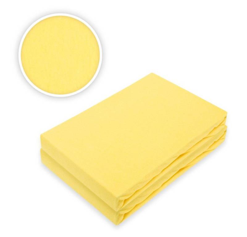 EXKLUSIV HEIMTEXTIL Spannbettlaken Marke Topper Jersey Spannbettlaken Doppelpack, Jersey, Gummizug: rundum, (2 Stück), mit Rundumgummizug von EXKLUSIV HEIMTEXTIL