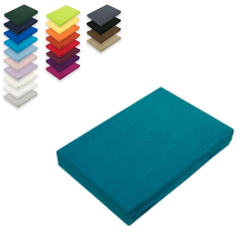EXKLUSIV HEIMTEXTIL Spannbettlaken Microfaser Spannbettlaken Rundumgummizug, Microfaser, Gummizug: rundum, (1 Stück), mit Rundumgummizug von EXKLUSIV HEIMTEXTIL