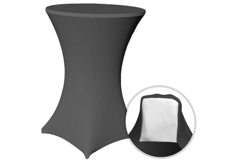 EXKLUSIV HEIMTEXTIL Stehtischhusse Stehtischhusse Stretch für Bistrotisch mit 4 Fußlaschen elastisch, mit Fußlaschen Durchmesser 60 cm von EXKLUSIV HEIMTEXTIL
