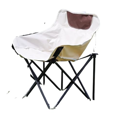 EXKURPOO Angelhocker Outdoor Mond Stuhl Tragbare Angeln Sitz Kunst Skizzieren Rückenlehne Klapp Hocker Camping Stall Strand Stuhl Garten Schreibtisch(B) von EXKURPOO