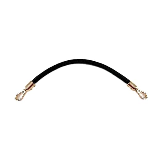 EXKURPOO Taschenkette 40CM Pu Leather Bag Belt Gold Chain Buckle Handle Handbag Strap Lady Handles Shoulder Straps Replacement DIY Accessories(Black) von EXKURPOO