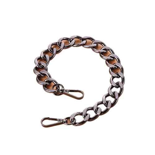 EXKURPOO Taschenkette 40cm Thick Chain Replacement Women Bag Handles Shoulder Strap DIY Part Accessories(Black) von EXKURPOO