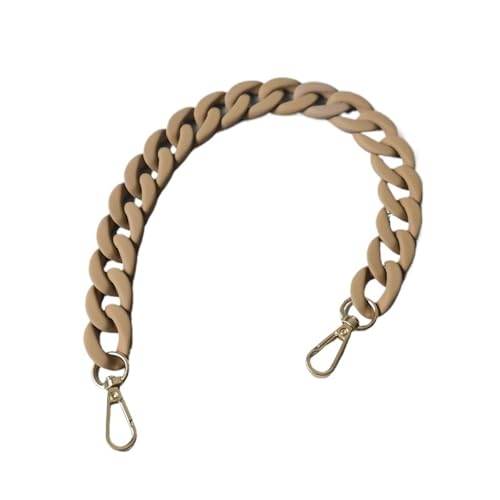 EXKURPOO Taschenkette 40cm Women Bag Strap Replacement Long Panel Wide Chain Advanced Accessories Fashion(Apricot) von EXKURPOO