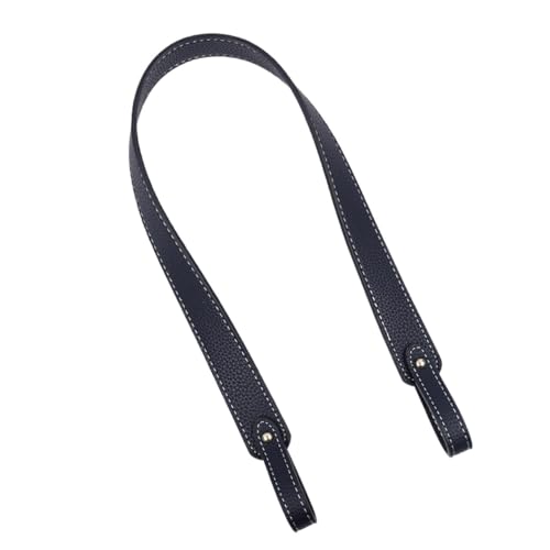 EXKURPOO Taschenkette 66cm Detachable Bag Handle Replacement Strap Women Soft Leather Shoulder Accessories Lychee Pattern(Dark Blue) von EXKURPOO